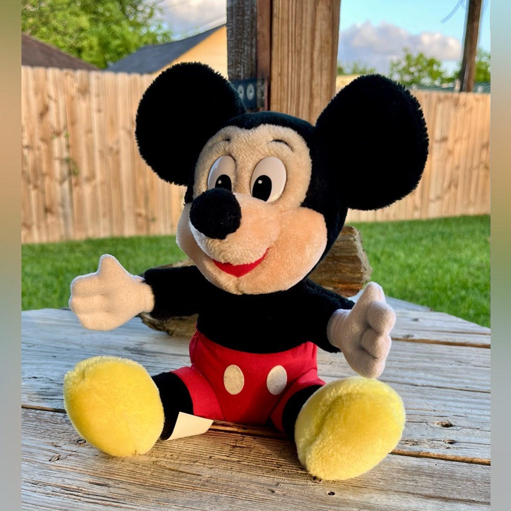 Vintage Walt Disney Mickey Mouse Plush Stuffed Toy - Picture 2 of 6